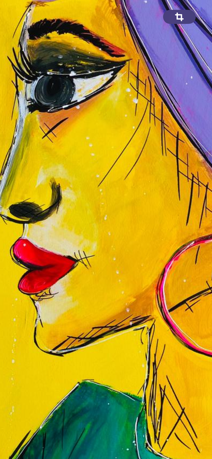 Sonnenfrau 100x80cm