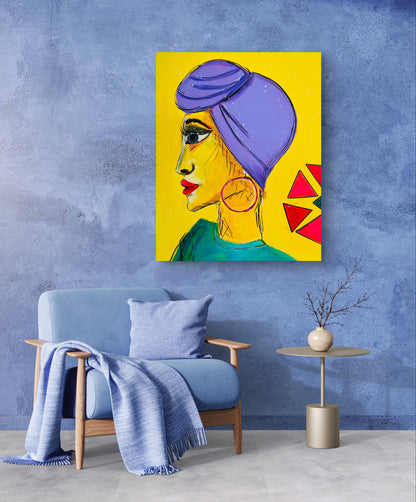 Sonnenfrau 100x80cm