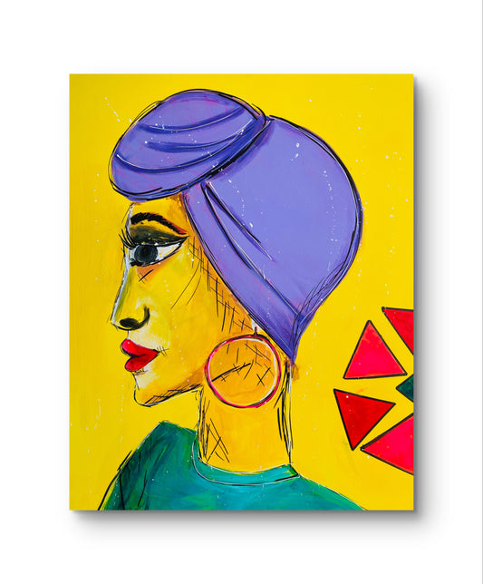 Sonnenfrau 100x80cm