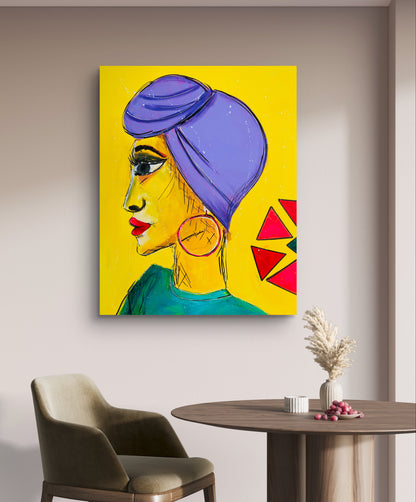 Sonnenfrau 100x80cm